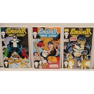 Punisher War Zone #3-5 Lot Marvel‎ 1992 Dixon Romita Janson VF+ Key Issues
